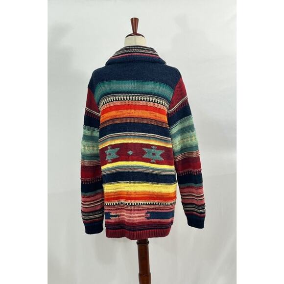 POLO RALPH LAUREN Sz XL Shawl Cardigan Long Sleeve Beacon Southwest - Picture 6 of 12